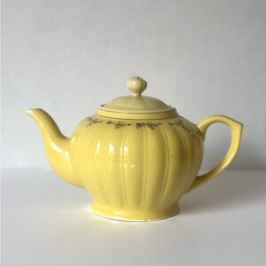 Yellow Floral Teapot